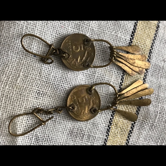 Artisan Made Peruvian Coin Earrings - Picture 5 of 5